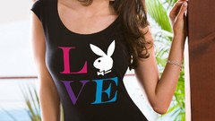 Woman brunettes models playmates Hope Dworaczyk