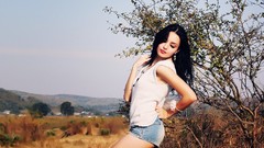 Woman brunettes models Sandy Manase