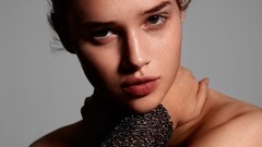 Woman brunettes models topless Anais Pouliot