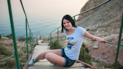 Woman brunettes models ukrainian Met-Art magazine Nichole A