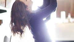 Woman brunettes panties Me In My Place magazine