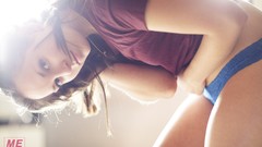 Woman brunettes panties Me In My Place magazine