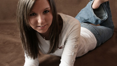 Woman brunettes portraits