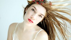 Woman brunettes portraits