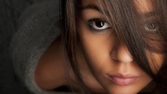 Woman brunettes portraits