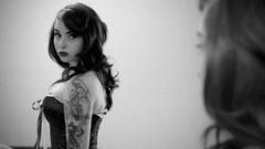 Woman brunettes portraits