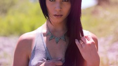 Woman brunettes portraits Breana Rich Jobi One