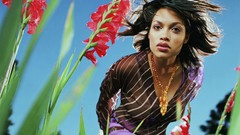 Woman brunettes rosario dawson