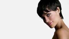 Woman brunettes rosario dawson Simple Background