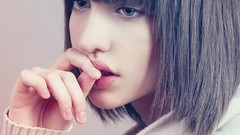 Woman brunettes short hair models