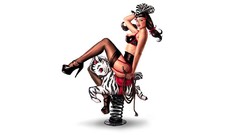 Woman brunettes Simple Background