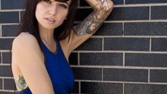 Woman brunettes skinny Lights Valerie Poxleitner Lights band 