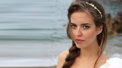 Woman brunettes Spanish models clara alonso fashion model 