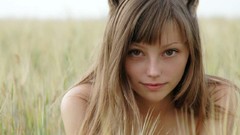 Woman brunettes spice and wolf models animal ears cosplay Holo 