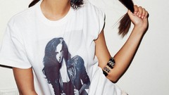 Woman brunettes underwear