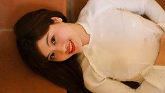 Woman brunettes vietnamese ao dai