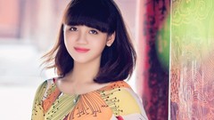 Woman brunettes vietnamese ao dai