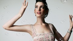 Woman bubbles Actress brunettes anne hathaway