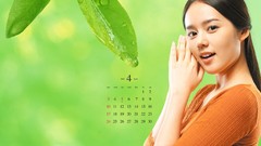 Woman Calendar asians Korean Han Ga In