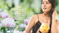 Woman Calendar asians Korean Han Ga In