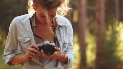 Woman Cameras blondes models