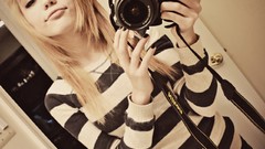 Woman Cameras blondes models teen selfshot