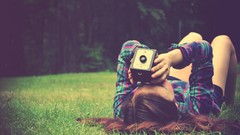 Woman Cameras brunettes