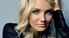 Woman Cameron Diaz blondes blue eyes