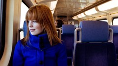 Woman camouflage redheads trains