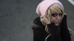 Woman cap blondes piercings models