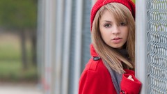 Woman cap faces blondes scarfs long hair models Met-Art 