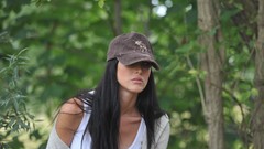 Woman cap jungle Shorts Bailey jackets outdoors models photo 