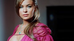 Woman Carmen Electra faces blondes charm blue eyes models boobs 