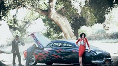 Woman cars aaron eckhart vehicles classic cars muscle cars 