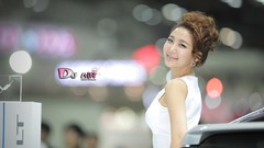 Woman cars asians models Korean Bang Eun Young