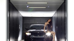 Woman cars bikini top carshow bikini bridge 2013 Hamann Range 