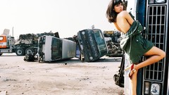 Woman cars bikini top carshow bikini bridge 2013 Hamann Range 