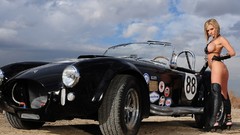 Woman cars blondes boots