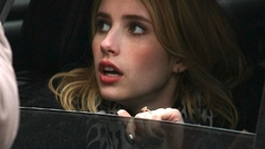 Woman cars blondes emma roberts window panes car windows