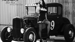 Woman cars brunettes