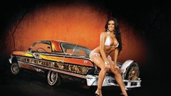 Woman cars brunettes