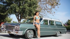 Woman cars brunettes