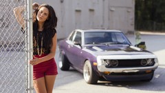 Woman cars brunettes models