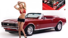 Woman cars Camaro ss