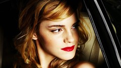 Woman cars Celebrity brown eyes brunettes emma watson