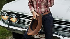 Woman cars Celebrity Jessica Simpson Actress blondes vehicles 