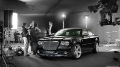 Woman cars Chrysler 300C