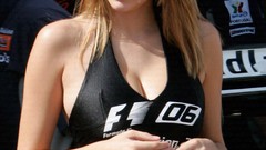 Woman cars cleavage Keeley