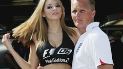 Woman cars cleavage Keeley