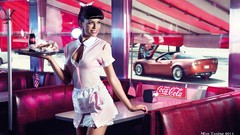 Woman cars coca-cola models Kristin Zippel juni Miss Tuning